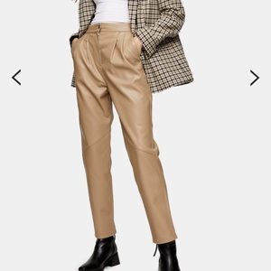 Topshop faux leather pants